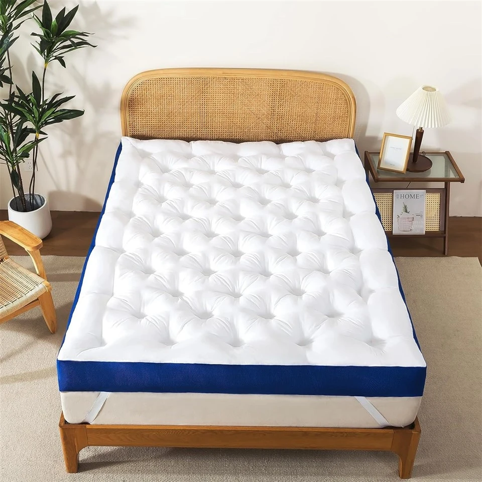 Thick Supportive Pillow Top Mattress Topper factory